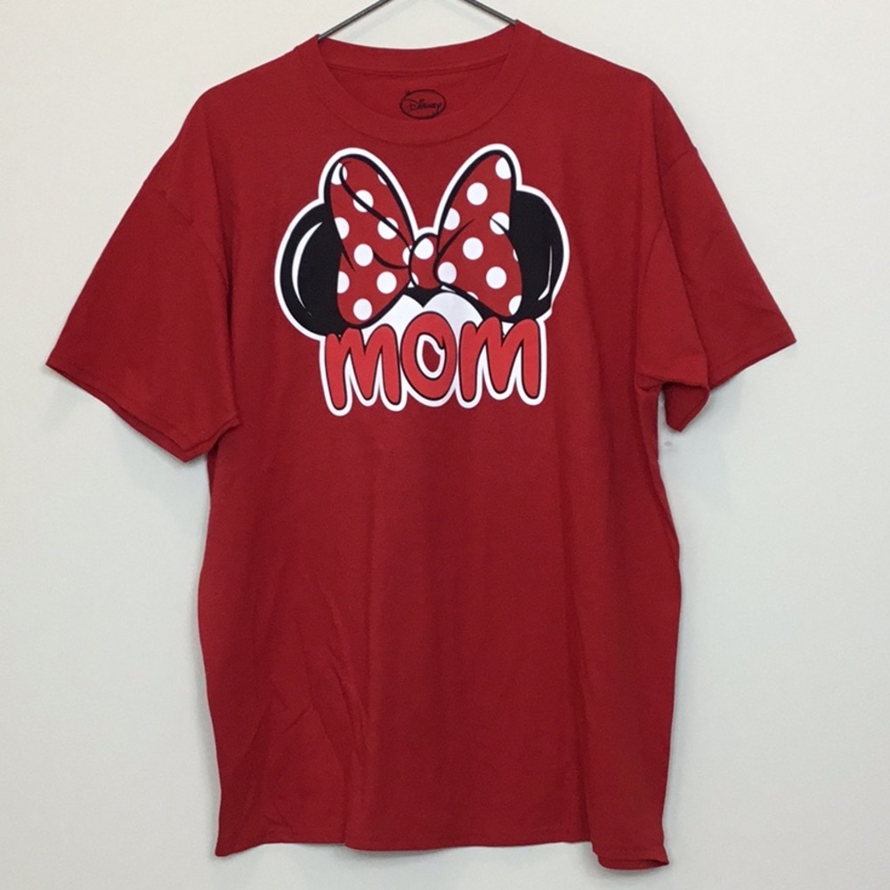 Disney Red Minnie Mom Short Sleeve Tee
